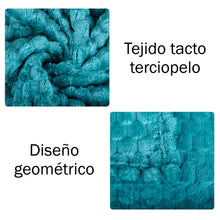 Cargar imagen en el visor de la galería, Manta Coral 130x170cm Efecto Terciopelo- Azul
