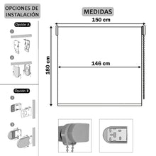 Cargar imagen en el visor de la galería, Estor Enrollable Translúcido Liso Lila
