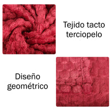 Cargar imagen en el visor de la galería, Manta Coral 130x170cm Efecto Terciopelo- Rojo
