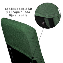 Cargar imagen en el visor de la galería, Cojín Tumbona Colchón 180x55x6cm . Ideal para Jardín, Piscina, Terraza- Verde
