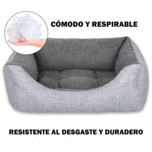 Cargar imagen en el visor de la galería, Cama para mascotas rellena de fibra - Gris - Mediana
