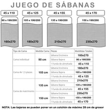 Cargar imagen en el visor de la galería, Juego de sábanas de Verano 3 Piezas Lisas- Blanco, Cama 135
