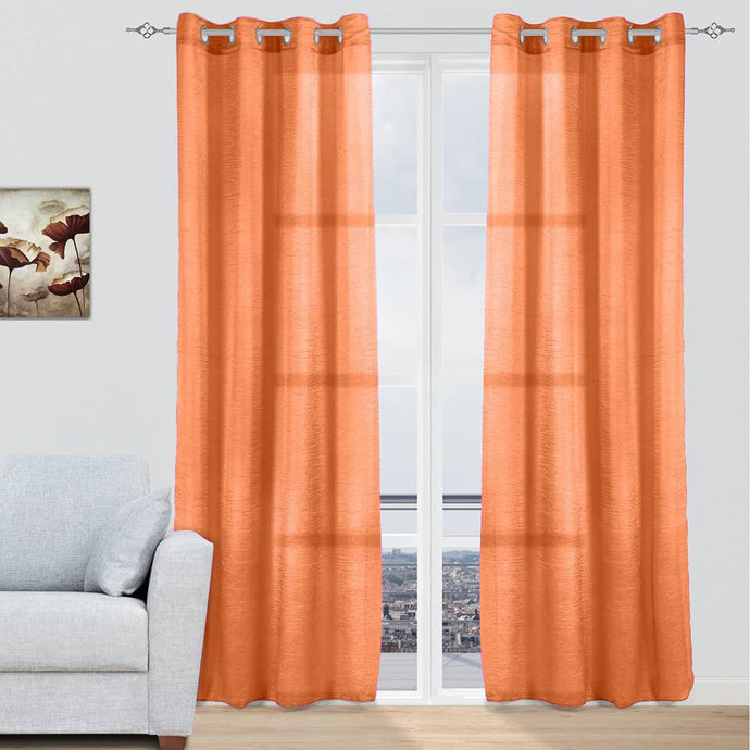 Cortinas modernas translucidas - Naranja