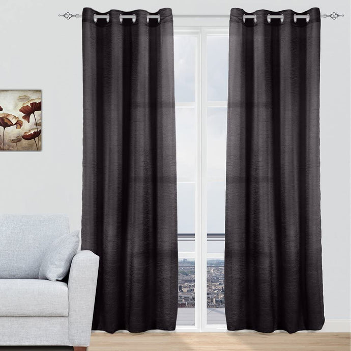 Cortinas modernas translucidas - Negro